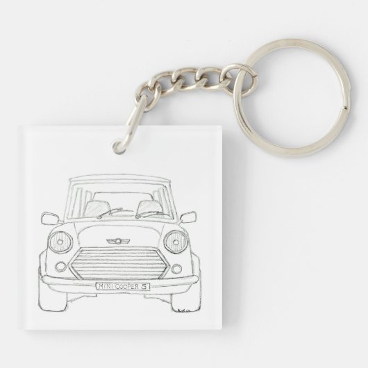 Mini Cooper キーホルダー (裏面)