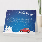 Mini Cooper Grußkarte Weihnachten Silvester カード (正面)