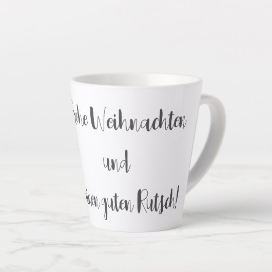 Mini Cooper Weihnachten Tasse カフェラテマグ (右アングル)