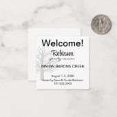 Mini Custom Family Reunion Welcome Gift Bag ノートカード (正面/裏面インサイチュ)