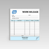 Mini Daily Work Mileage Log Sheet Notepad ノートパッド