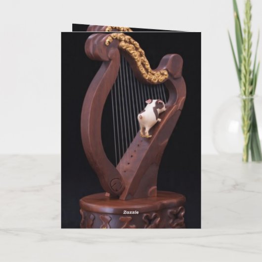 Mini Explorer Harp Greeting Card カード (裏面)