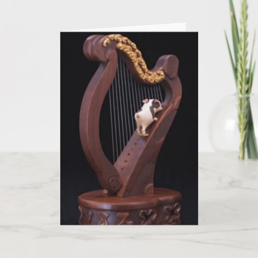 Mini Explorer Harp Greeting Card カード (正面)