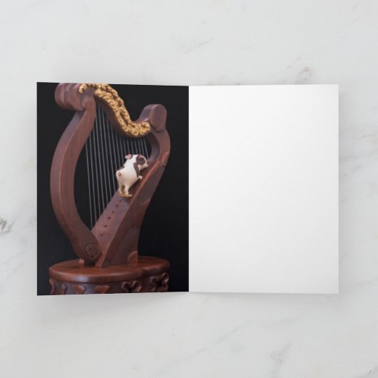 Mini Explorer Harp Greeting Card カード (内部)