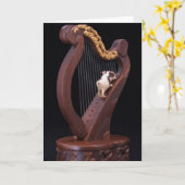 Mini Explorer Harp Greeting Card カード (黄色い花)