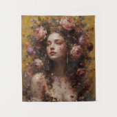 Mini Golden Bloom Tapestry – Wall Art タペストリー (正面)