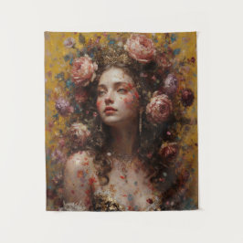 Mini Golden Bloom Tapestry – Wall Art タペストリー