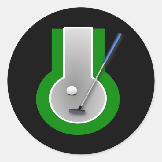 Mini Golf Game  ラウンドシール (正面)