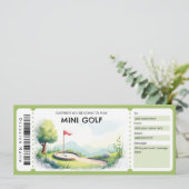Mini Golf Gift Certificate 招待状 (スタンド正面)
