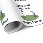 Mini Golf Minigolf Playing At My Own Pace Golfer ラッピングペーパー (ロールコーナー)