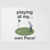 Mini Golf Minigolf Playing At My Own Pace Golfer 薄葉紙 (正面)