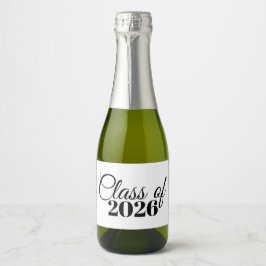Mini Graduation Champagne Bottle Label Class of 26 スパークリングワインラベル