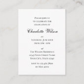 Mini Graduation Invitation Script Enclosure Card エンクロージャーカード (正面)