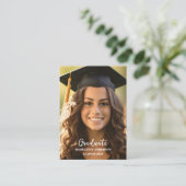 Mini Graduation Photo QR Code Website  エンクロージャーカード (スタンド正面)