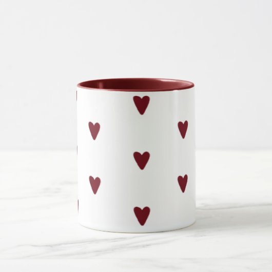 Mini Heart Pattern Mug マグカップ (中央)