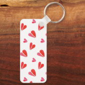 MINI HEARTS Aluminum Rectangle Keychain キーホルダー (裏面)