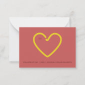 Mini Hot Dog Valentine Card | Light Pink ノートカード (裏面)