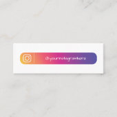 Mini InstagramフォトQRコード名刺 スキニー名刺 (正面)