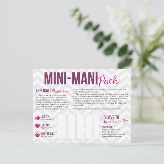 Mini-Mani Packはがき ポストカード (スタンド正面)