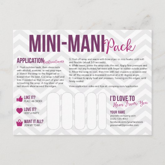 Mini-Mani Packはがき ポストカード (正面)