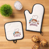 Mini Masterchef Oven Mitt for Little Cooks! 鍋つかみ&鍋敷きセット (トップダウン)
