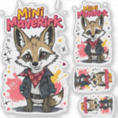 Mini Maverick Cool Rebel Coyote Playground Punk  シール (正面)