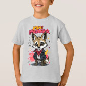 Mini Maverick Cool Rebel Coyote Playground Punk  Tシャツ (正面)
