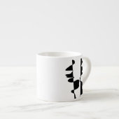 Mini Mug Expresso Art Abstrait Dual Face エスプレッソカップ (正面右)