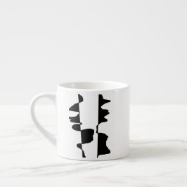 Mini Mug Expresso Art Abstrait Dual Face エスプレッソカップ