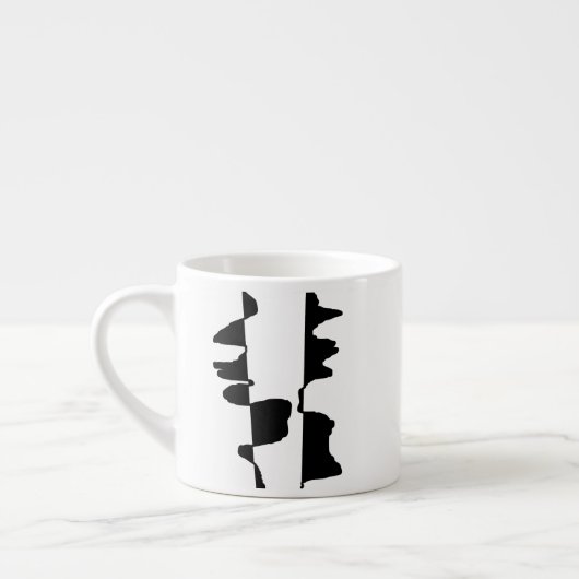 Mini Mug Expresso Art Abstrait Dual Face エスプレッソカップ (左)