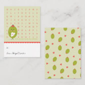 Mini Olive Word Search Kids Valentine Card ノートカード (正面/裏面)