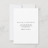 Mini pink whimsical bow photo 出欠カード (裏面)