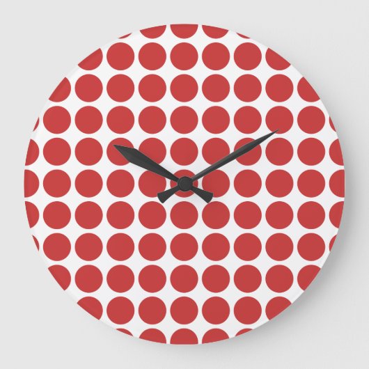 Mini Polka Dots Wall Clock ラージ壁時計 (正面)