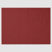 Mini Red and Black Buffalo Check Gingham Pattern 薄葉紙 (正面)