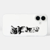Mini Schnauzer Duo – Monochrome Art Phone Case Case-Mate iPhoneケース (裏面 (横))