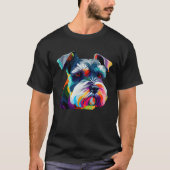 Mini Schnauzer Schnauzer Pop Miniature Schnauzer Tシャツ (正面)