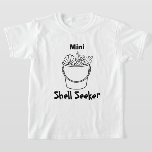 Mini Shell Seeker – Child's Shelling T-Shirt Tシャツ (レイダウン)