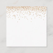 MINI SIZEの詳細ス結婚クリプト金ゴールドグリッター エンクロージャーカード (裏面)