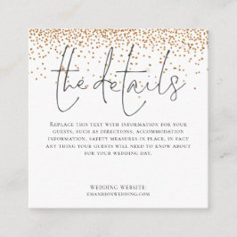 MINI SIZEの詳細ス結婚クリプト金ゴールドグリッター エンクロージャーカード