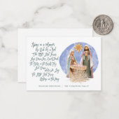 MINI SIZE出生シーン遠くにインアマンガーホリデー ノートカード (正面/裏面インサイチュ)