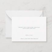 MINI SIZE出生シーン遠くにインアマンガーホリデー ノートカード (裏面)