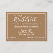 MINI Size 3.5インチX 2.5インチグラードフォト招待状カード エンクロージャーカード (裏面)