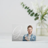 MINI Size 3.5インチX 2.5インチ写真卒業招待状 エンクロージャーカード (スタンド正面)