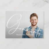 MINI Size 3.5インチX 2.5インチ写真卒業招待状 エンクロージャーカード (正面)