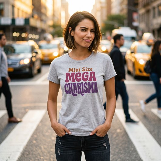 Mini Size Mega Charisma Funny Women’s T-Shirt Tシャツ
