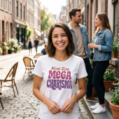 Mini Size Mega Charisma Funny Women’s T-Shirt Tシャツ