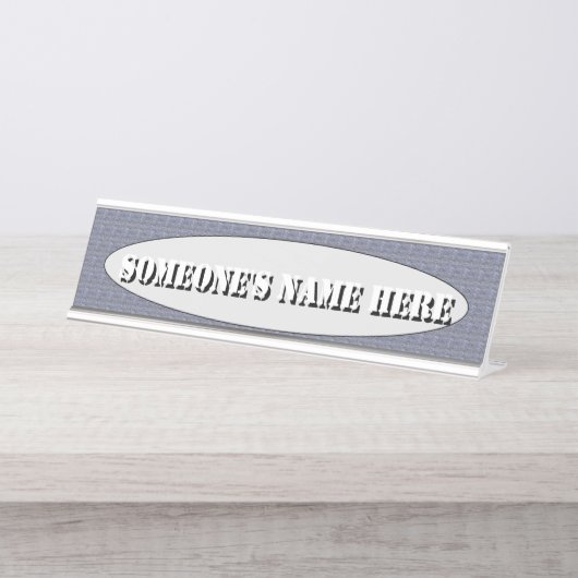 Mini Stone Tiles （ケネス·ヨンチ） デスクネームプレート (正面)