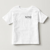Mini Toddler T-Shirt | Matching Dad and Me Outfit  トドラーTシャツ (正面)