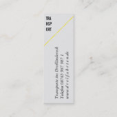 Mini Visitenkarten スキニー名刺 (裏面)