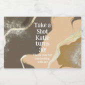 Mini Whiskey Botlle Label, Liquor Label - Birthday リキュールボトルラベル (シングルラベル)